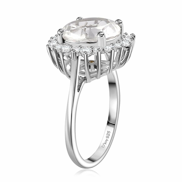 Brazilian Petalite and Multi Gemstone Sunburst Ring - Picture 4 of 6